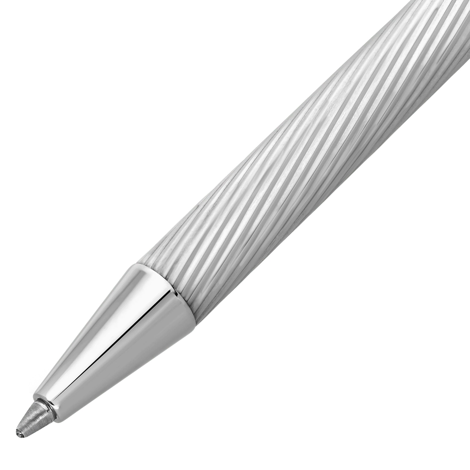 ボールペン Dupont S.T. Dupont Classique Diagonal Palladium Ballpoint 045079N